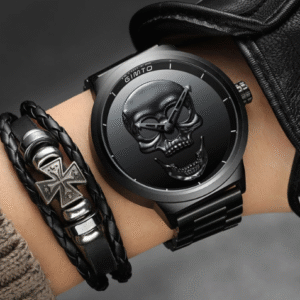 Relojes Craneo 3D de acero inoxidable